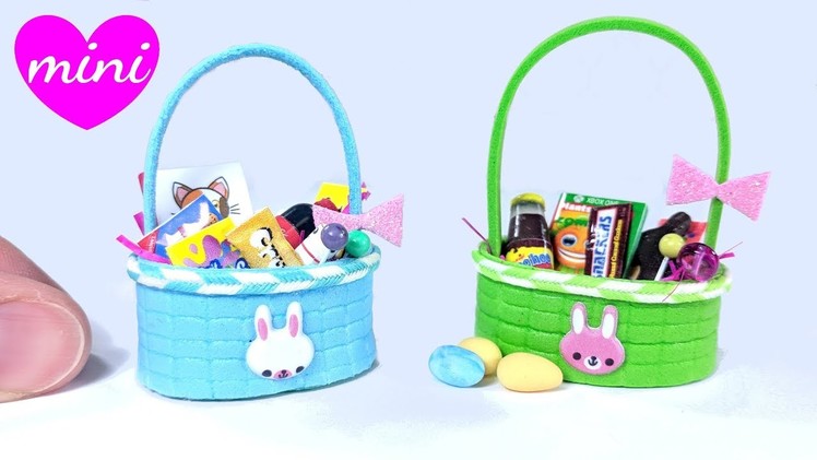 DIY Miniature Easter Basket, Eggs, & Candy. Junk Food