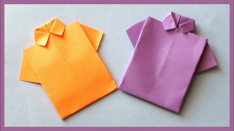 DIY Paper Shirt Origami | How to Make Shirt with Paper