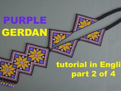 DIY Purple Gerdan part 2.4. Beading and Miroslava TV