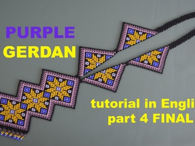 DIY Purple Gerdan part 4 Final. Beading and Miroslava TV