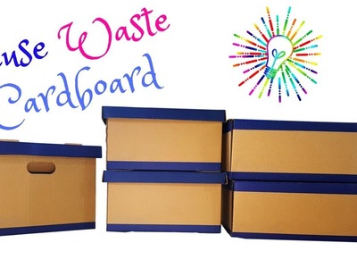 DIY Reuse Cardboard BOX -Easy. Simple IDEAS to organize makeup drawer | Best Out of waste!