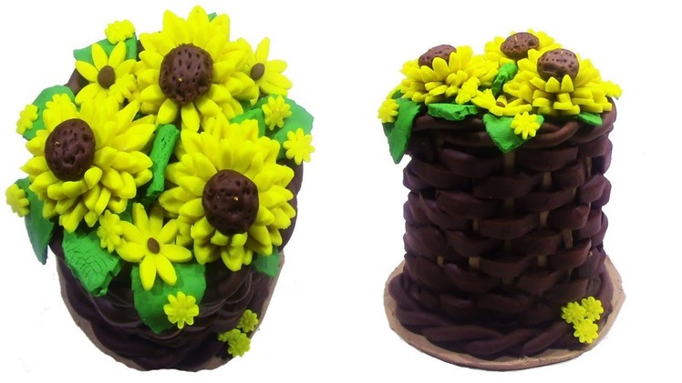 DIY Sunflower Cake with PlayDoh Sparkle - Learn how to make Sunflower Cake with PlayDoh Sparkle
