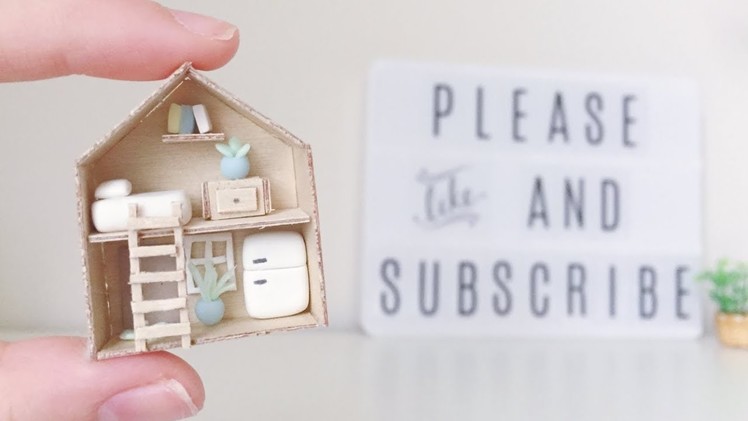 DIY Tiny home - Mini House Clay tutorial
