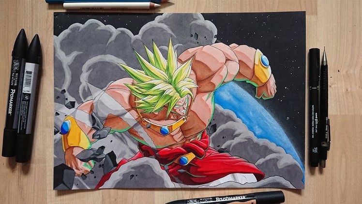 Drawing - BROLY ENTERS |FighterZ Reveal| -  Dragon ball Art