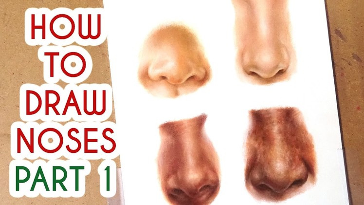 DRAWING NOSES PART 1! Coloured Pencil Drawing Tutorial Episode 8