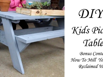 EASY DIY Kids Cedar Picnic Table