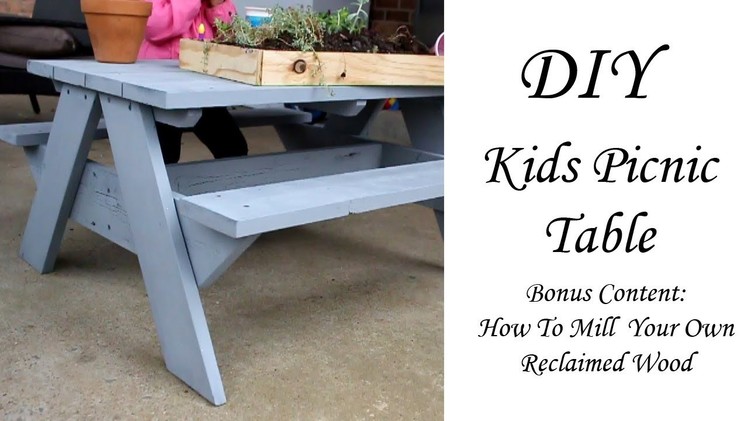 EASY DIY Kids Cedar Picnic Table