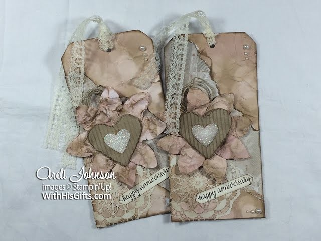 Falling In Love Vintage and Romantic Tag