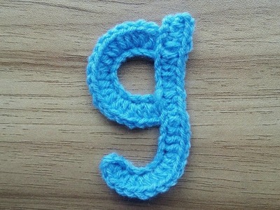 G | Crocheting Alphabet g | How to Crochet Small Letter g | Lower Case Crocheting Tutorial