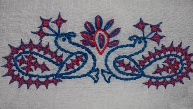 Hand Embroidery : Kutch Embroidery. Gujrati stitch. Sindhi Embroidery (Part 1)