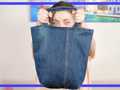 How to create a stylish bag out of old jeans. Beauty secrets. Tips and Tricks