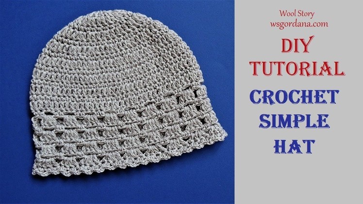 How to Crochet a Simple Hat (Heklana kapa)