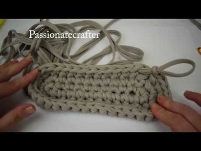 How to crochet an oval base T- shirt yarn