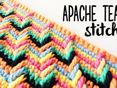 How to crochet APACHE TEARS stitch ♥ CROCHET LOVERS