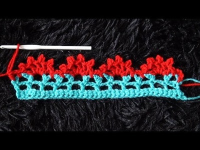 How to Crochet Border Edging. Trim Stitch Pattern #693│by ThePatternFamily
