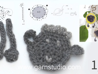 How to crochet the sheep in DROPS Extra 0-1424 part 1
