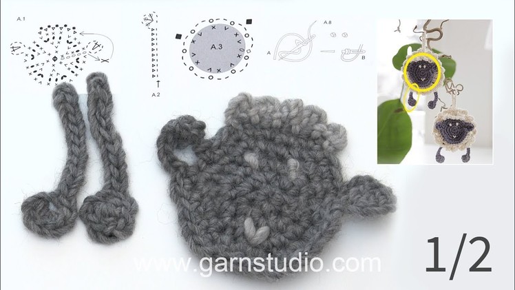 How to crochet the sheep in DROPS Extra 0-1424 part 1