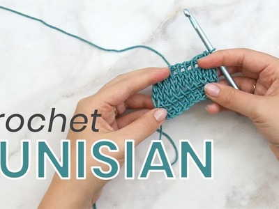 How to Crochet Tunisian Simple + Knit Stitch