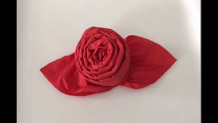 How to Fold a Napkin Into a Rose - DIY Napkin Folding