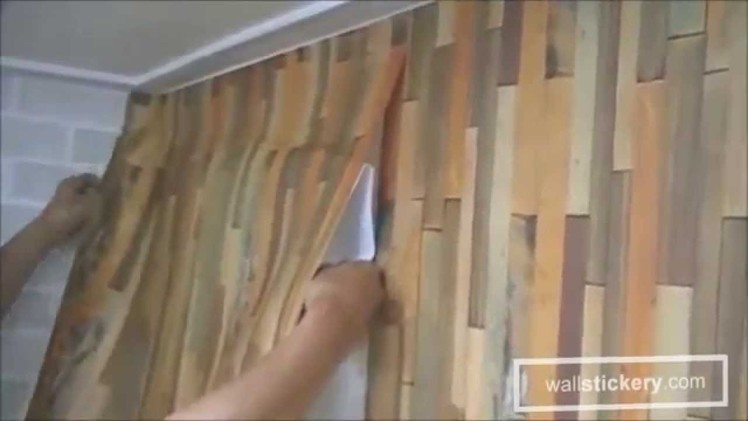How to hang self adhesive wallpaper on walls by wallstickery.com