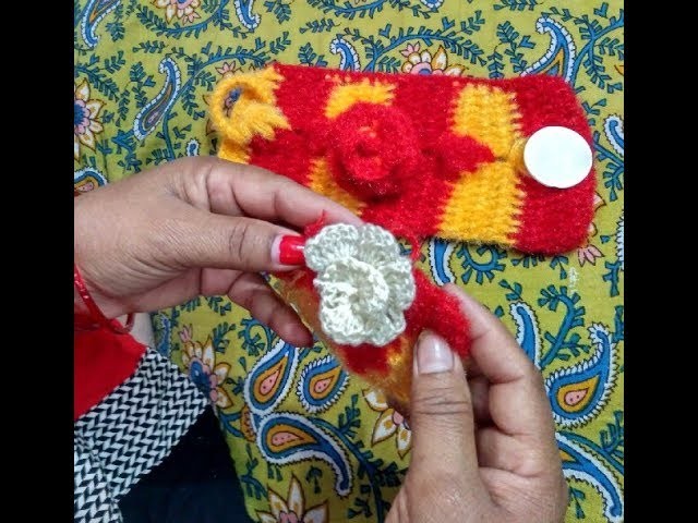 How to knit woolen flower - woolen rose design in hindi | woolen sweater making