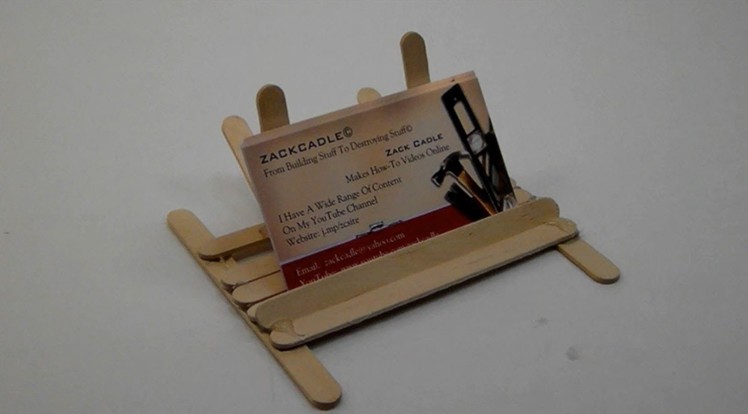 How To Make A Business Card Holder.Stand