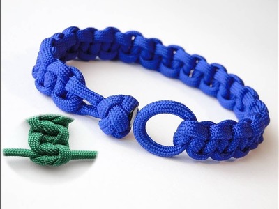 How to Make a Cobra Paracord Bracelet Without Centre Strands-Cobra Knot and Loop-Elastic Weave