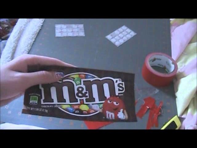 How to make a Duct Tape.Candy Wrapper Coin Pouch
