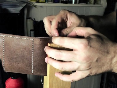 How to make a tri-fold wallet from a single piece of leather