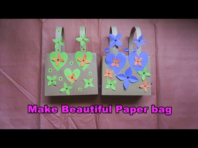How to make gift Bag using paper | easy paper craft tutorial