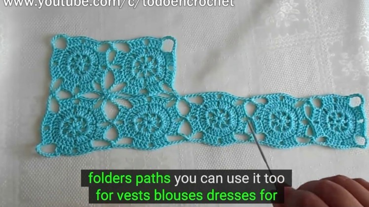 How to make Granny square in crochet - pictures, ideal for dress, vest, tablecloth subtitles