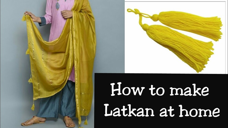 HOW TO MAKE Latkan.TASSELS FOR INDIAN OUTFIT| DIY USING LACE.FABRIC|