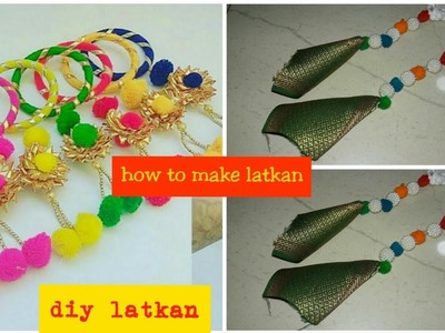 HOW TO MAKE LATKAN.TASSELS FOR INDIAN OUTFIT| DIY USING LACE.FABRIC|