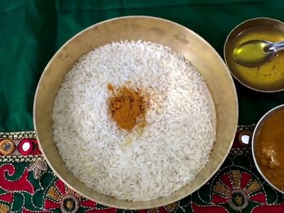 How to prepare akshintalu for Puja