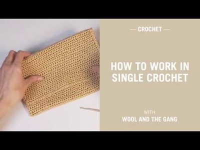 How to work in single crochet with Ra-Ra Raffia - Wool and the Gang