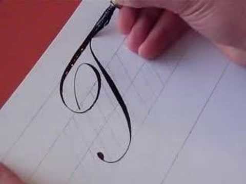 How to Write Copperplate (The Letters F and f)