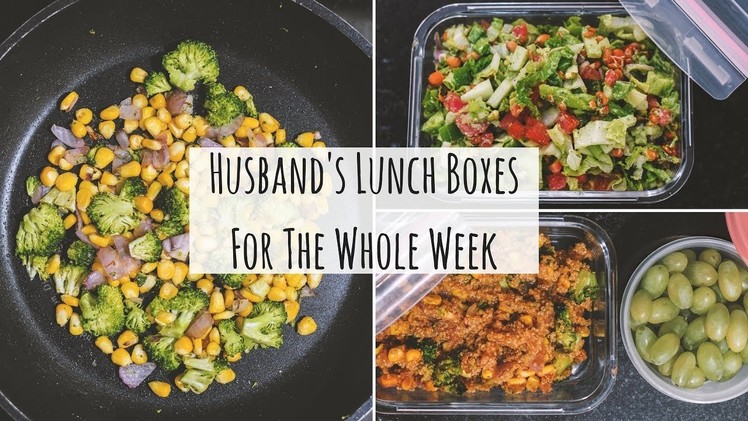 Husband's Lunch Boxes For The Whole Week | Indian Lunch Box Recipes For Office (Veg) | Saloni