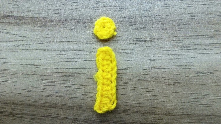 I | Crocheting Alphabet i | How to Crochet Small Letter i | Lower Case Crocheting Tutorial
