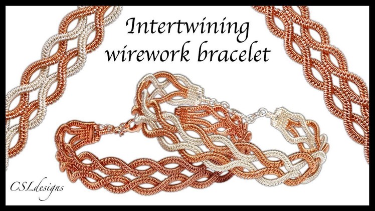 Intertwining wirework bracelet