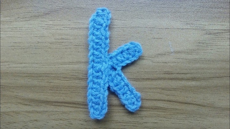 K | Crocheting Alphabet k | How to Crochet Small Letter k | Lower Case Crocheting Tutorial