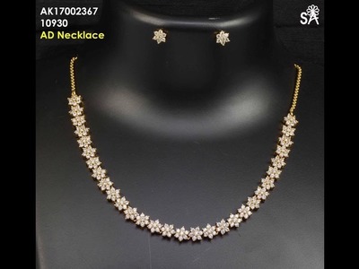 Latest Simple Party Wear Gold Necklace Designs