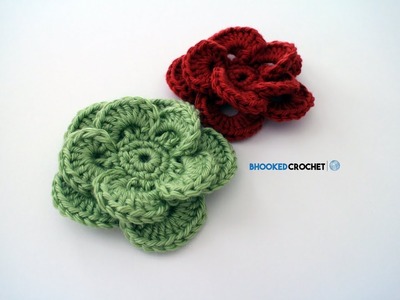 Left Hand - How to Crochet a Flower: Crochet Wagon Wheel Flower Free Crochet Pattern