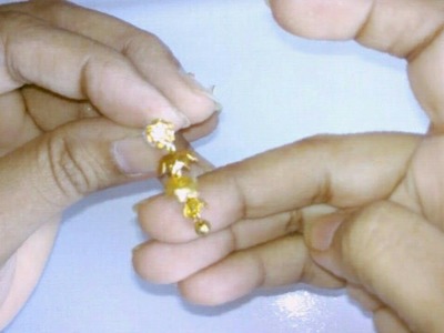 Mini step jhumkas - Making with flower caps | looks like golden jhumkas | jewellery tutorials