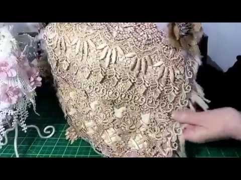 Oct 13, 2015 Lace bag, dress form and altered bag with Tresorsdeluxe