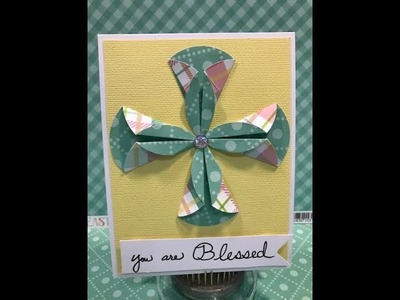 Paper Fold Cross Card Tutorial - Great for Easter