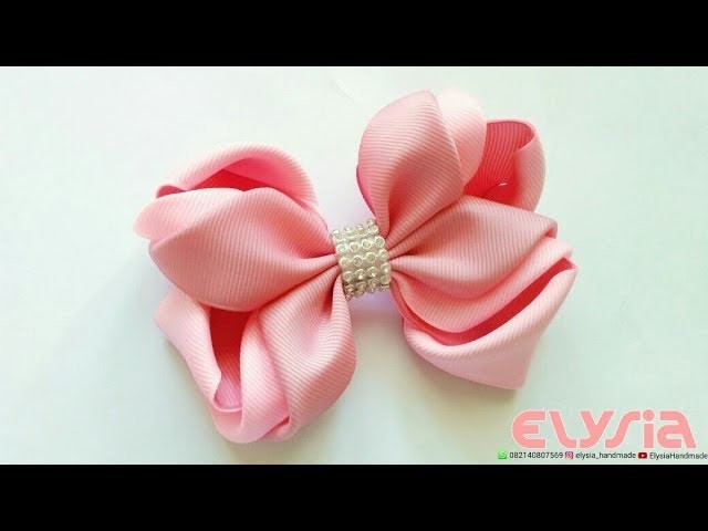Pinkish Ribbon Bow | DIY by Elysia Handmade