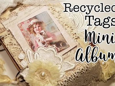 Recycled Tags Mini Album Tutorial using Mrs Cogs "Our Loyal Dogs"