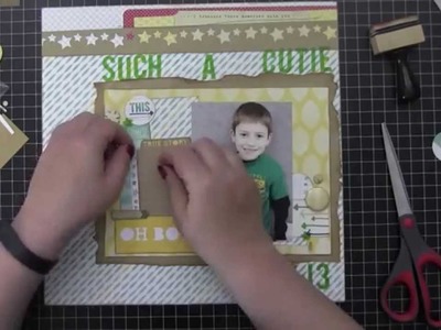 Scrapbook Process Video: Such A Cutie