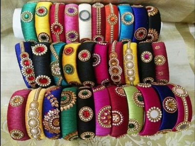 Silk thread bangle designs 2017
