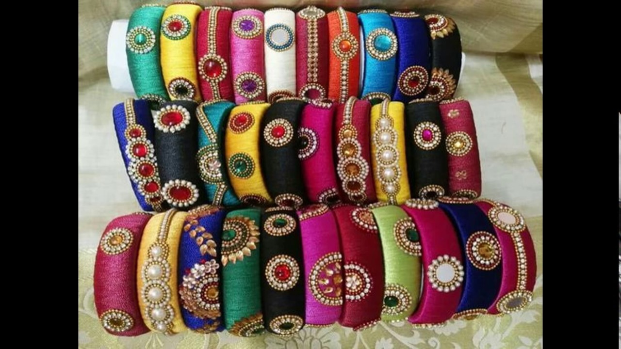 Silk Thread Bangle Designs 2017